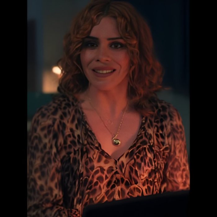 Wednesday Billie Piper Leopard Print Blouse 2025