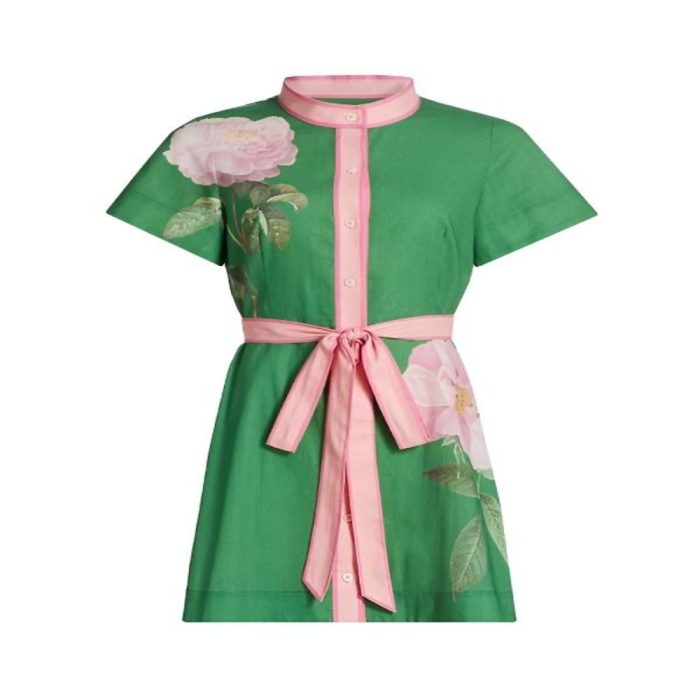 Hollywood Access 2025 Kit Hoover Green Floral Dress