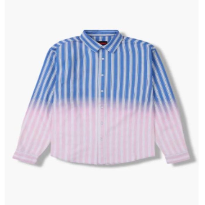 Access Hollywood 2025 Scott Evans Striped Ombre Shirt