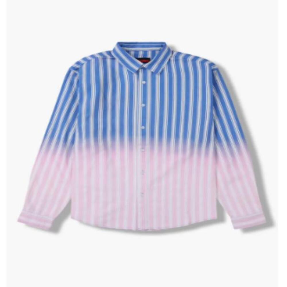 Access Hollywood 2025 Scott Evans Striped Ombre Shirt