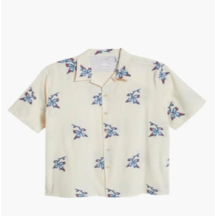 Scott Evans Access Hollywood 2025 Blue Floral Camp Shirt