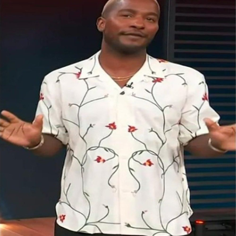 Hollywood Access 2025 Scott Evans Floral Print Shirt