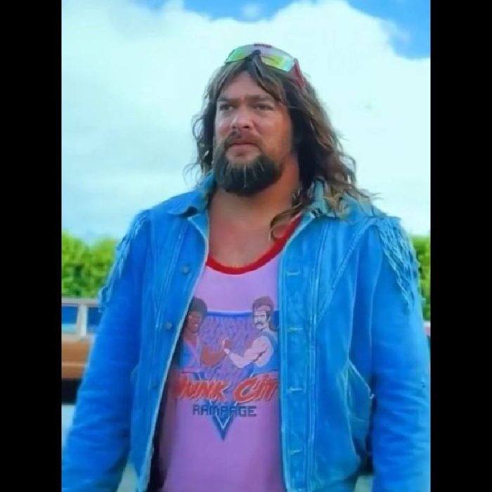 Jason Momoa Minecraft Movie 2025 Blue Fringe Jacket