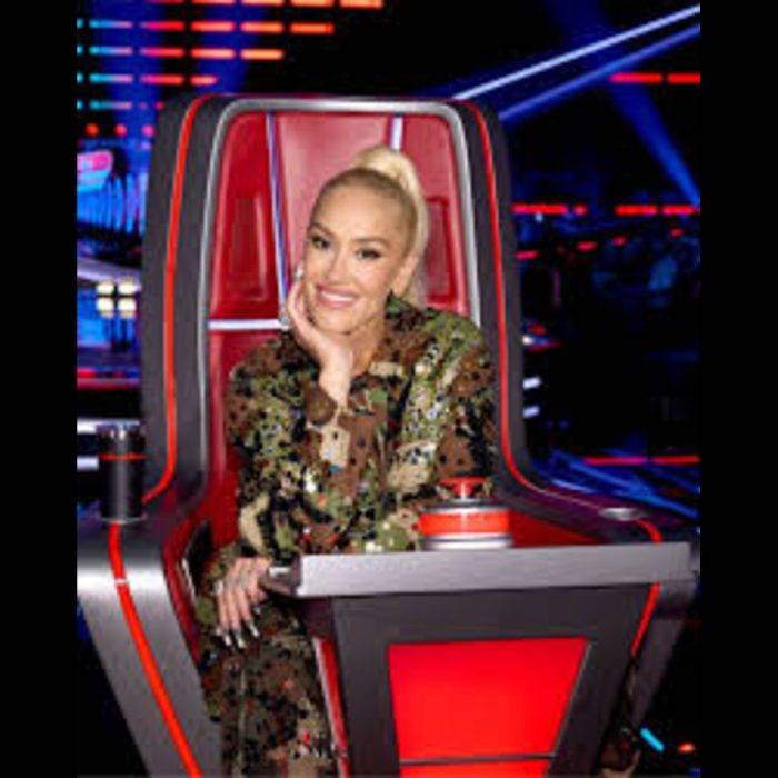 The Voice Gwen Stefani Embellished SO26 Camo suit